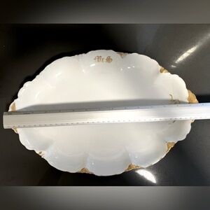 R C Versailles gilded customized serving platter 9.5” x 15”